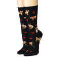 CRÖNERT Damen Socken mit Rollrand I like Dogs