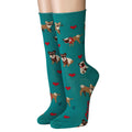 CRÖNERT Damen Socken mit Rollrand I like Dogs