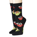 CRÖNERT Socken mit Rollrand Cats in Cups