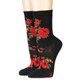 CRÖNERT Socken mit Rollrand prachtvolle Rosen