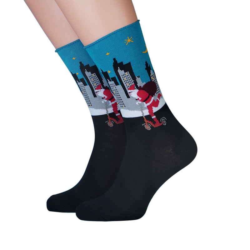 CRÖNERT Herrensocken Roller Santa