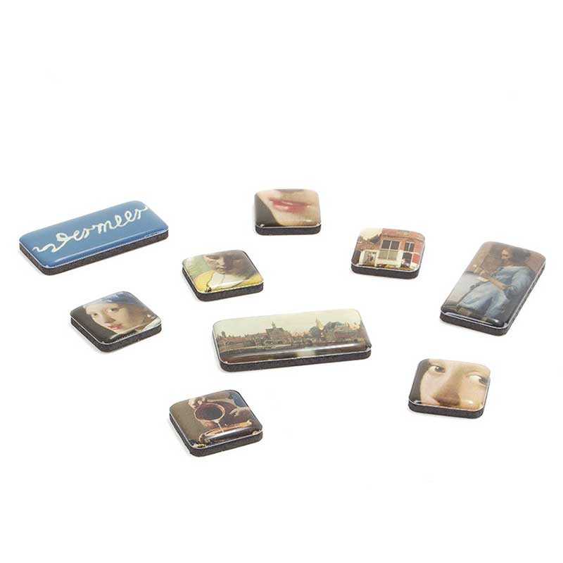 Mini Magnet-Set  Vermeer van Delft