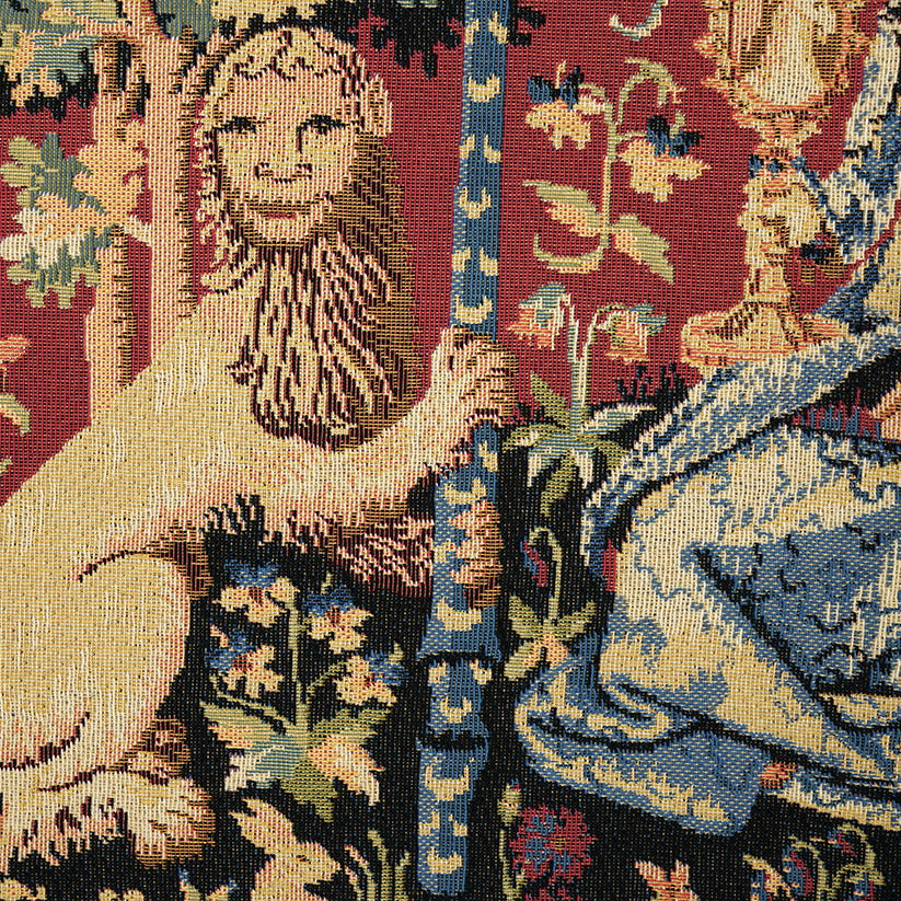 Belgian Tapestries gewebter Wandbehang Gobelin Unicorn - The View