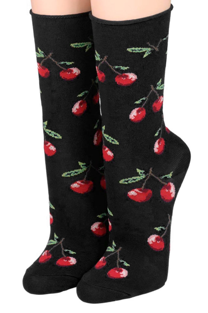 Crönert Socken Kirschen Schwarz 