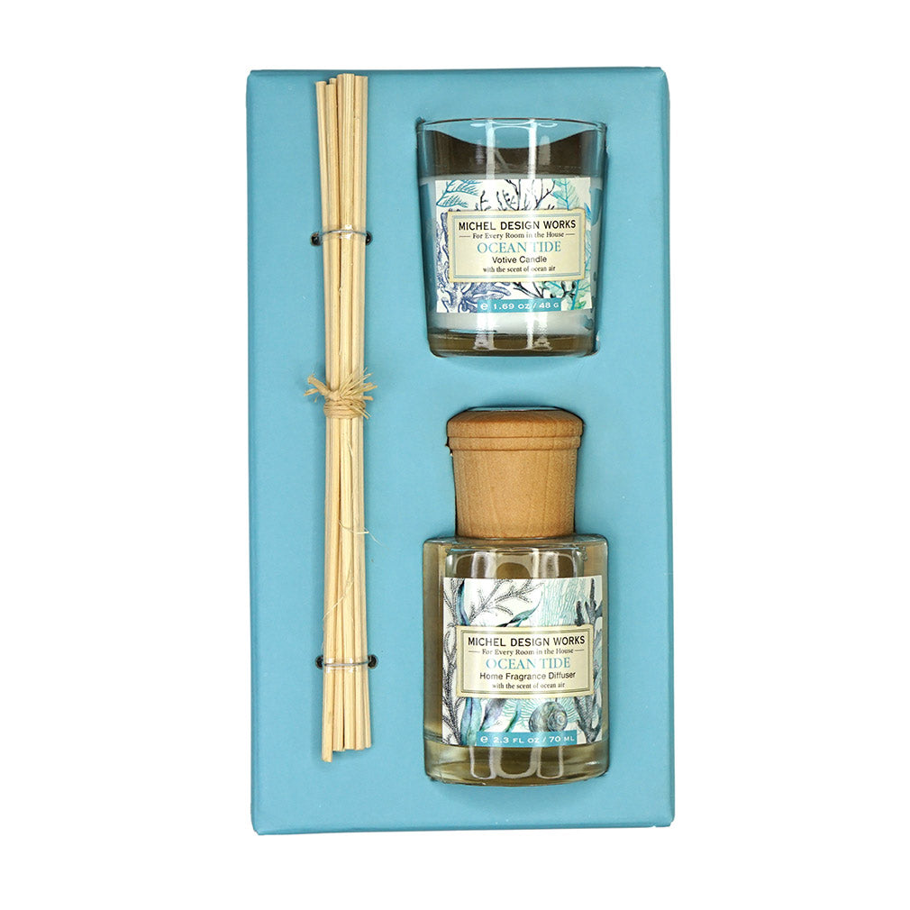 Michel Design Works Geschenkset Diffuser und Votivkerze Ocean Tide