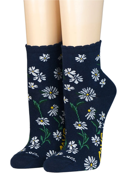 Crönert Kurzsocken Blüten Margeriten