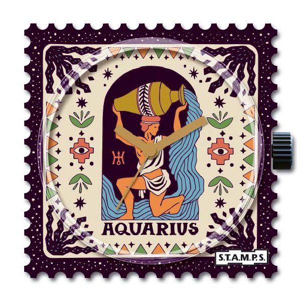 Stamps Uhr Sternzeichen Wassermann Aquarius