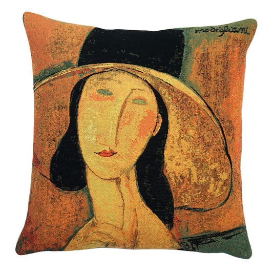 Belgian Tapestries Zierkissenhülle 45 X 45 cm Modigliani Jeanne Hebuterne Belgian Tapestries 