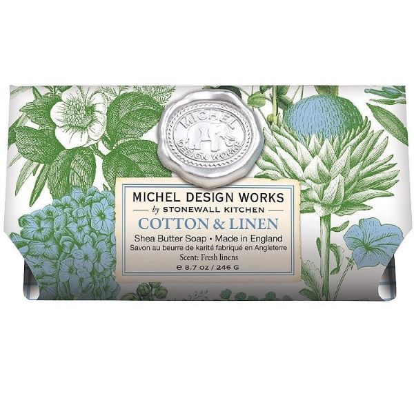 Michel Design Works große Badeseife Cotton & Linen Michel Design Works