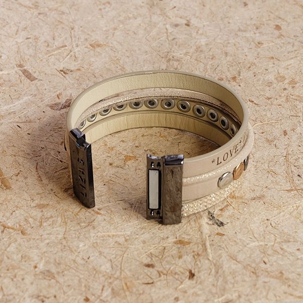 Lizas Armband Leder mit Nieten