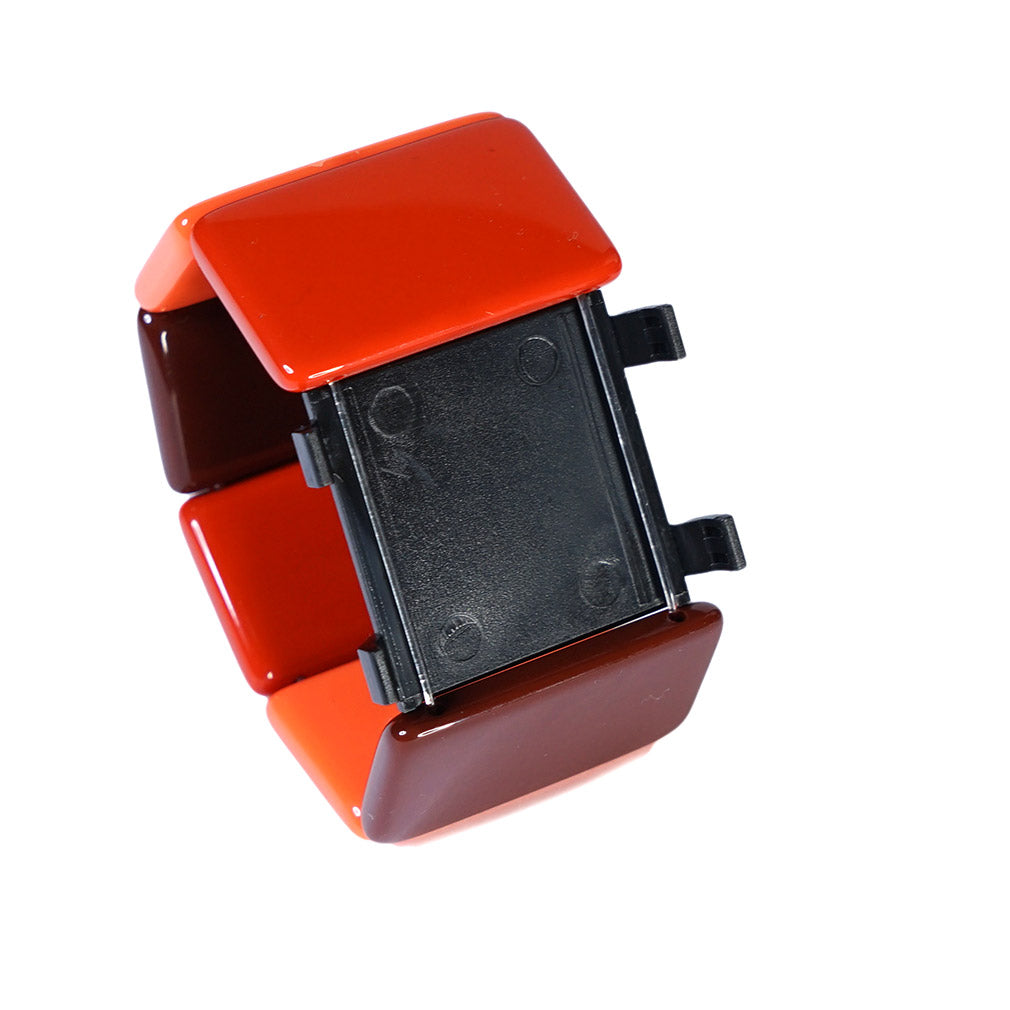 Stamps buntes Beltaarmband orange, braun und coral