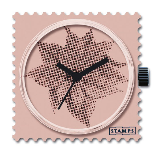 STAMPS Uhr Blüte auf rosa, Rosy Star