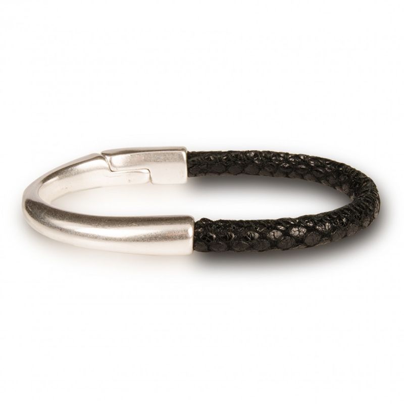 Armband Leder Silber