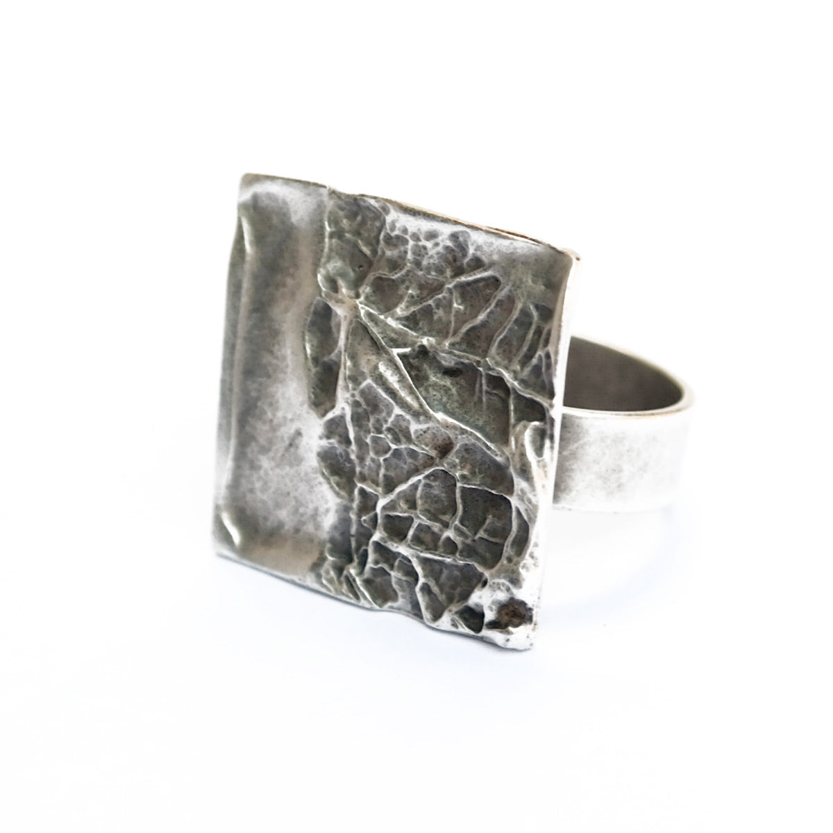 Roberto Leonardi Ring silber quadratisch