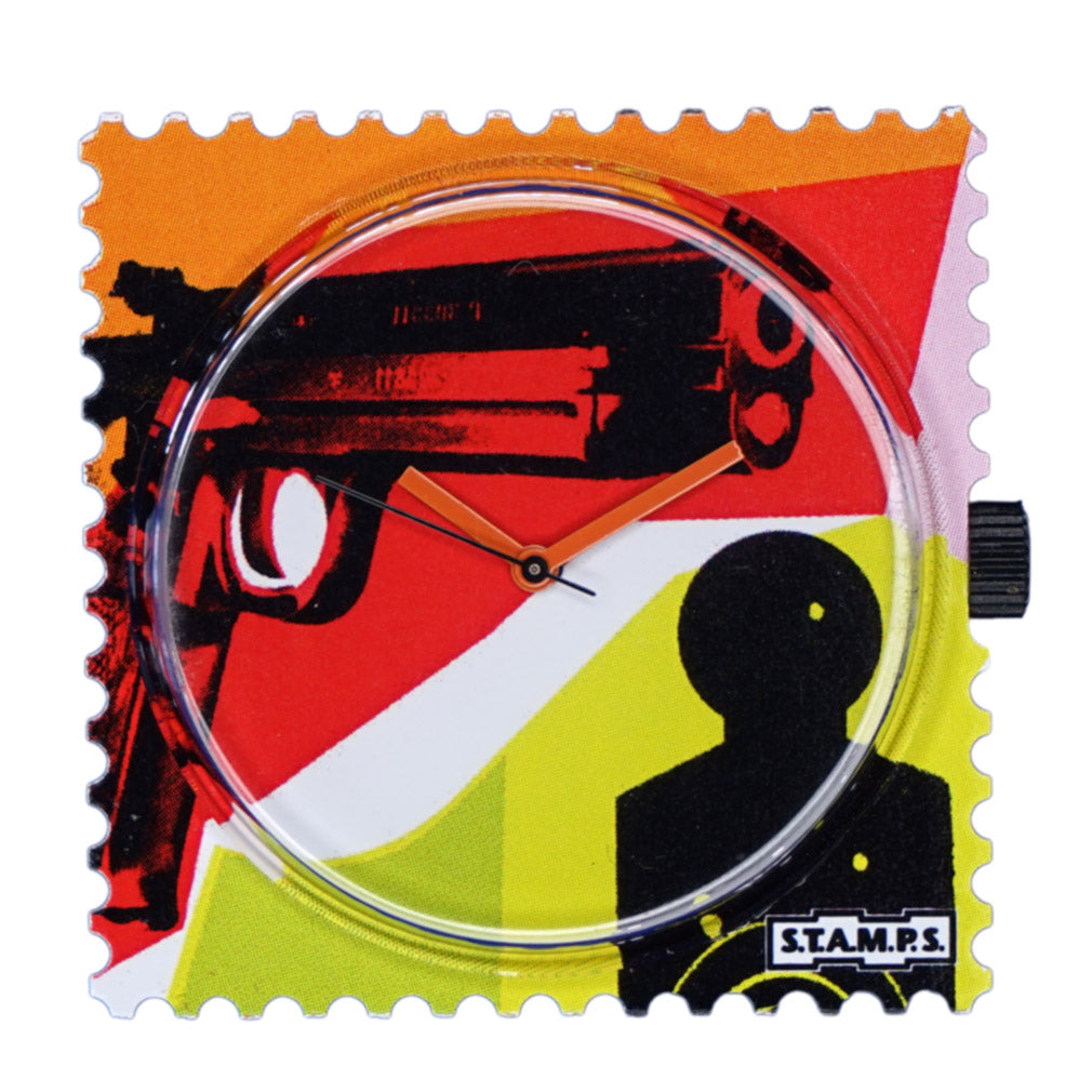 STAMPS Uhr Zifferblatt Gunman