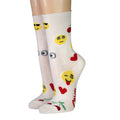 CRÖNERT Damensocken mit Rollrand Smiley and Cherry Crönert