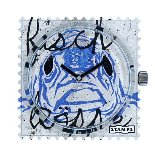 STAMPS Uhr Zifferblatt Fisch