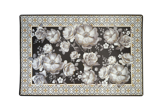 Easy Life Platzset 45 x 30 cm Doubleface Black Flower