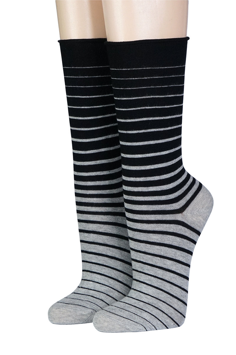 Crönert Herrensocken Streifen Schwarz