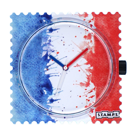 Stamps Uhr Trikolore